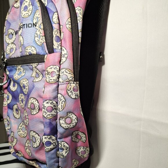 Vibedration Hydration Backpack w/o bladder - purple pink donuts - Used main image 5